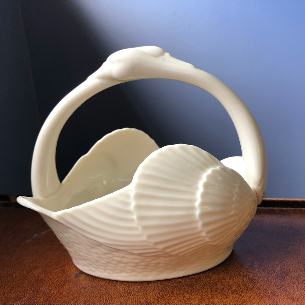 Vintage Lenox Double Swan Basket
